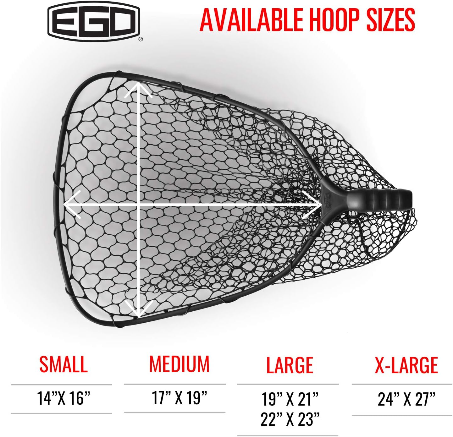 Ego S1 Slider Fishing Net, Ultimate Fishermen’s Tool Fixed Handle, Replaceable Head, Salt & Freshwater, 14x16 Inch Hoop - Image 5